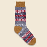 Cotton Fair Isle Sock - Ochre - American Trench - STAG Provisions - Accessories - Socks