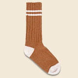 Cashmere Double Stripe Sock - Vintage Vicuna - American Trench - STAG Provisions - Accessories - Socks