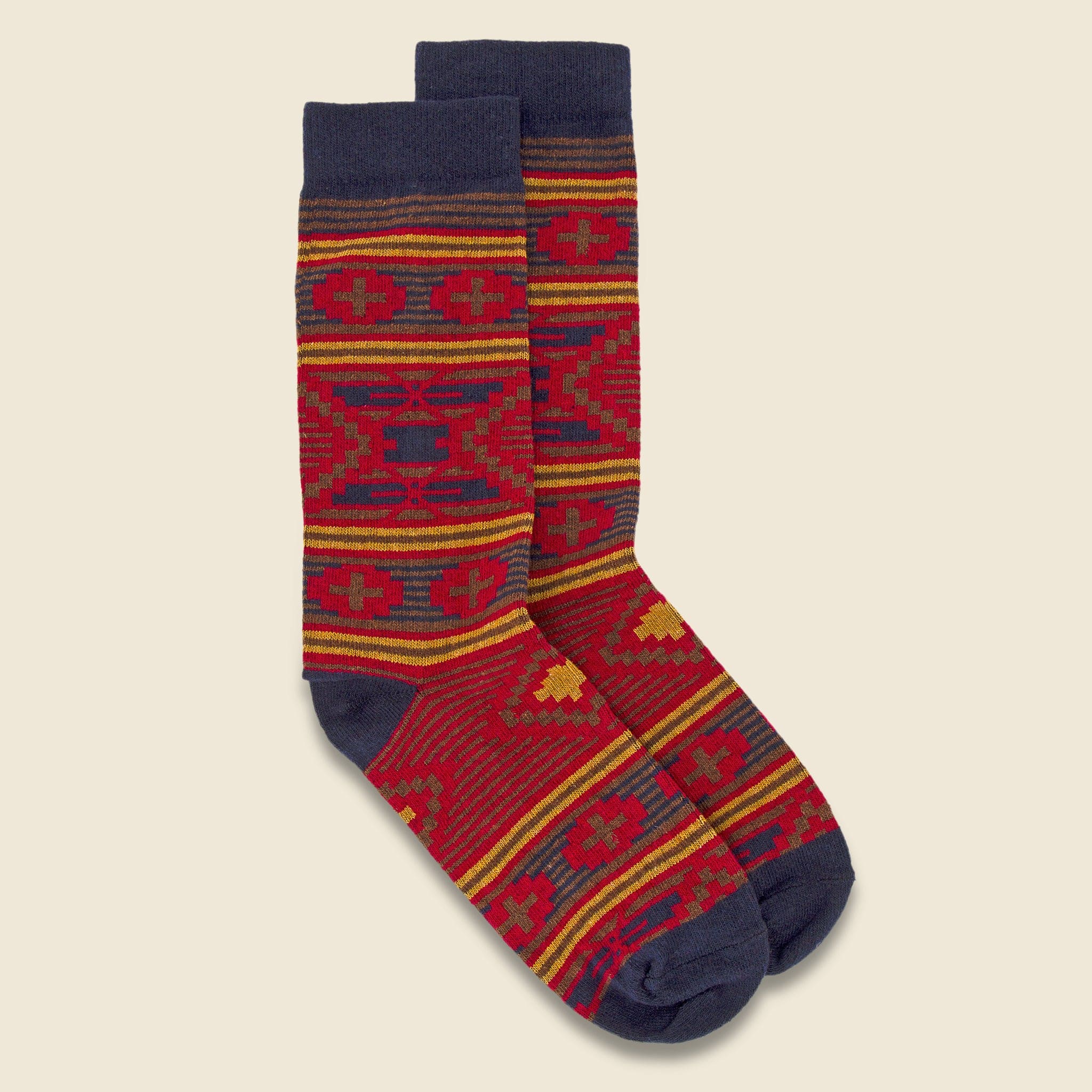Southwest Diamond Crew Sock - Dusk - American Trench - STAG Provisions - Accessories - Socks