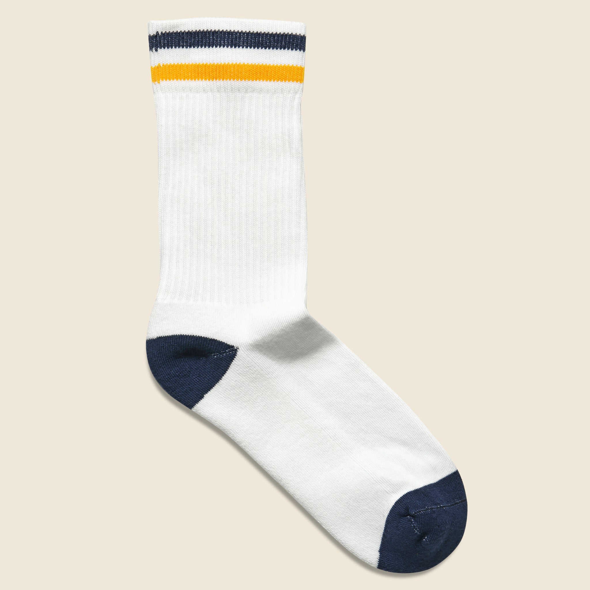 Kennedy Athletic Sock - Navy/Gold - American Trench - STAG Provisions - Accessories - Socks