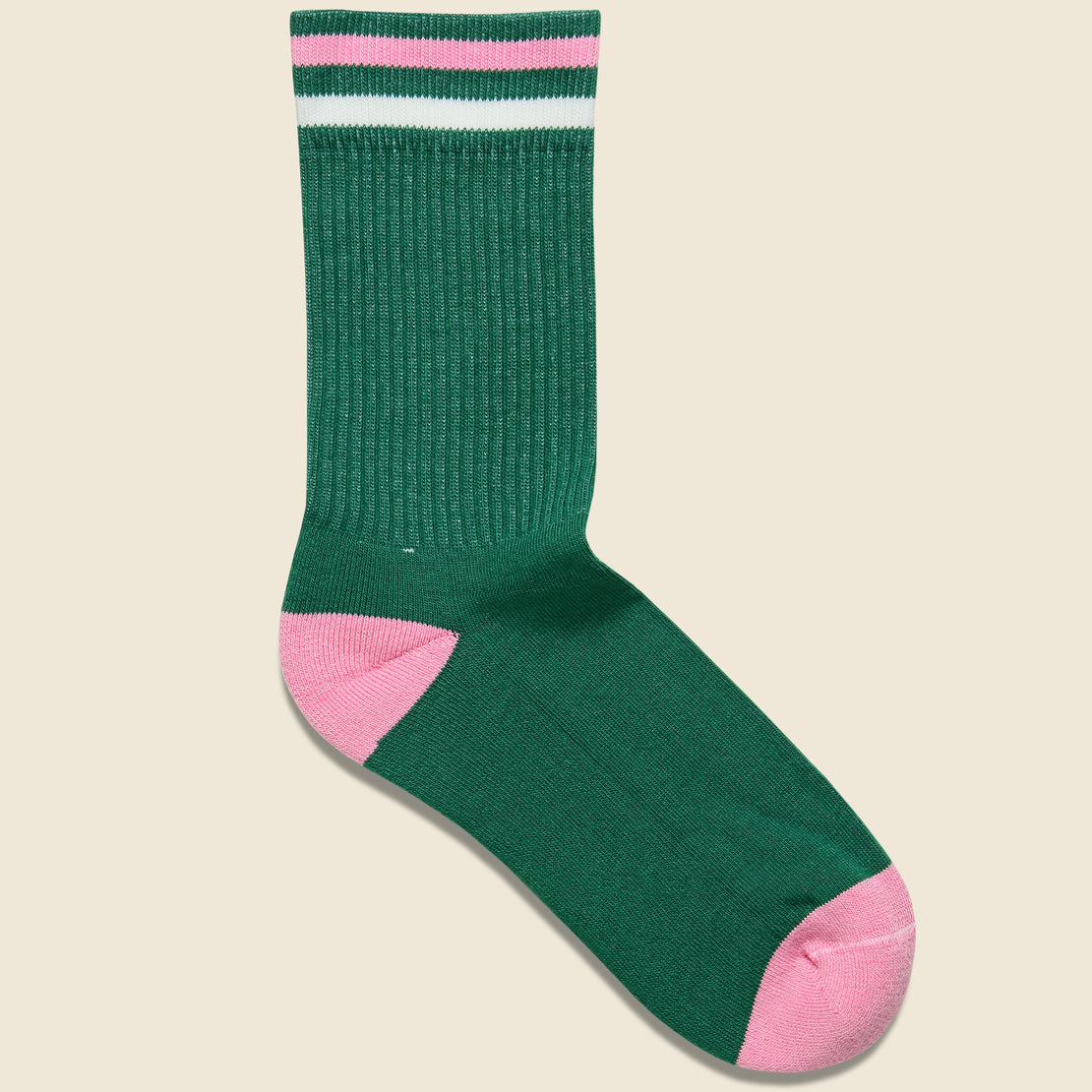 American Trench Kennedy Athletic Sock - Green/Pink