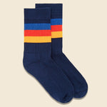 Sol Sock - Navy - American Trench - STAG Provisions - Accessories - Socks