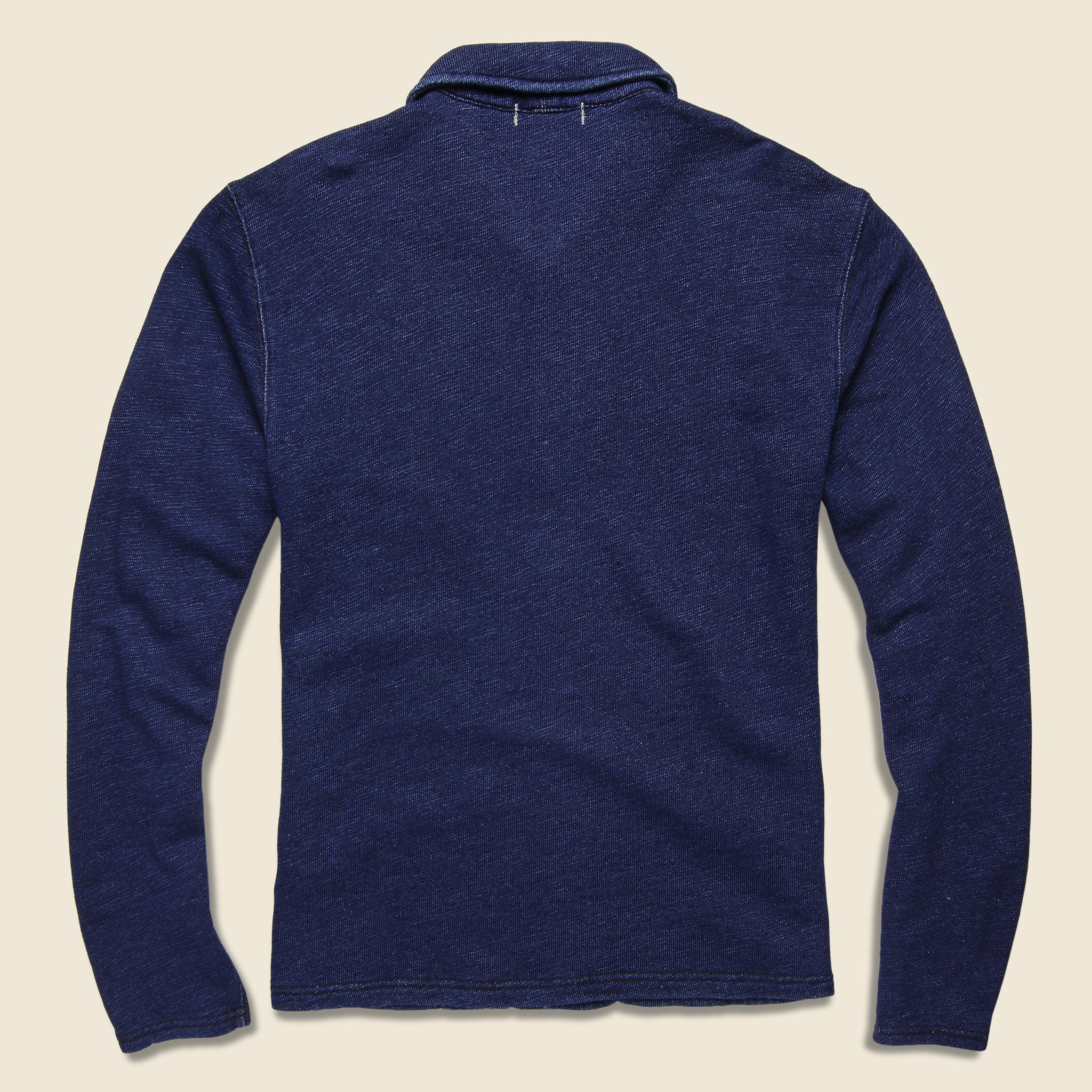 French Terry Shawl Collar Jacket - Indigo - Alex Mill - STAG Provisions - Tops - Sweater