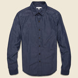 End on End School Shirt - Navy - Alex Mill - STAG Provisions - Tops - L/S Woven - Solid
