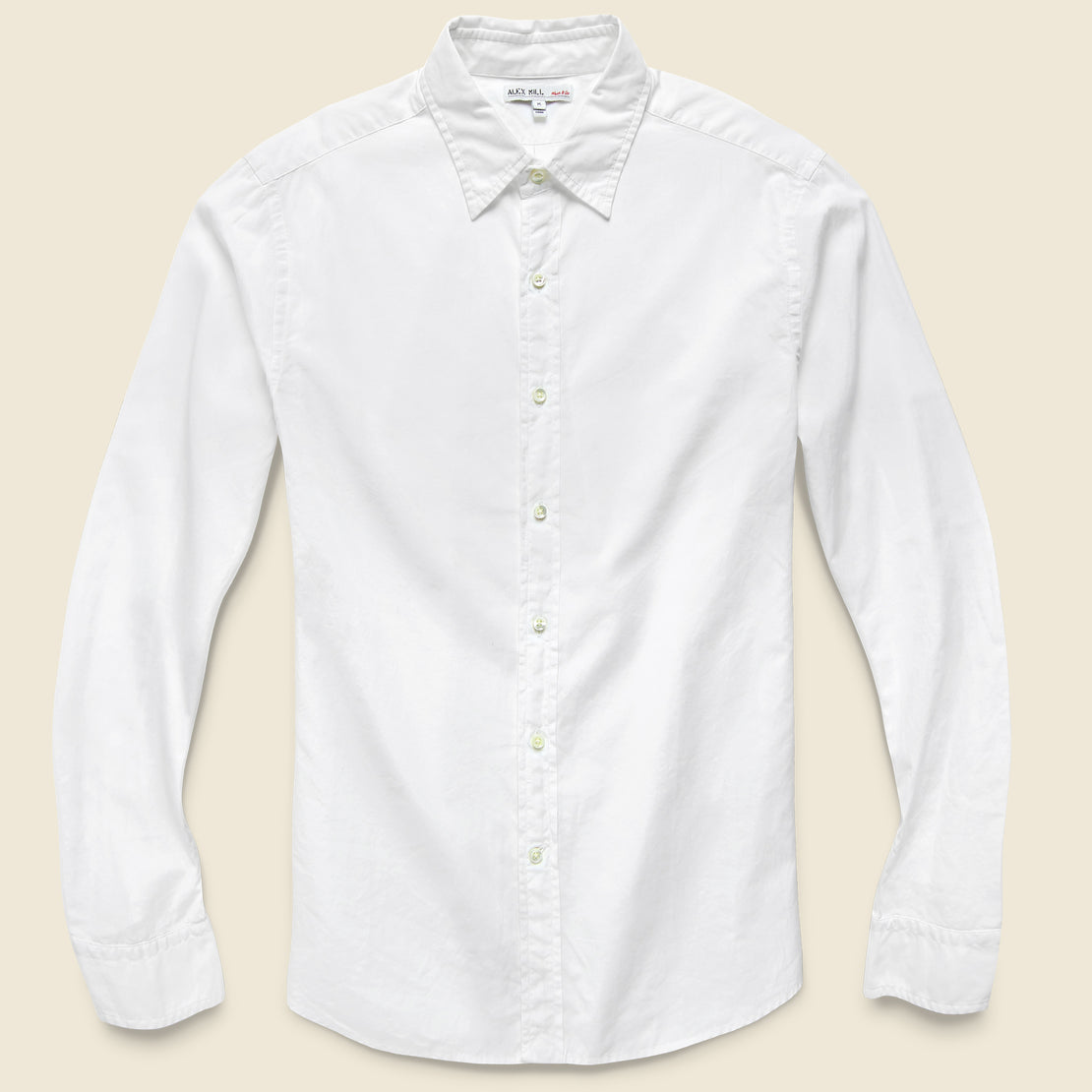 Alex Mill End on End School Shirt - White