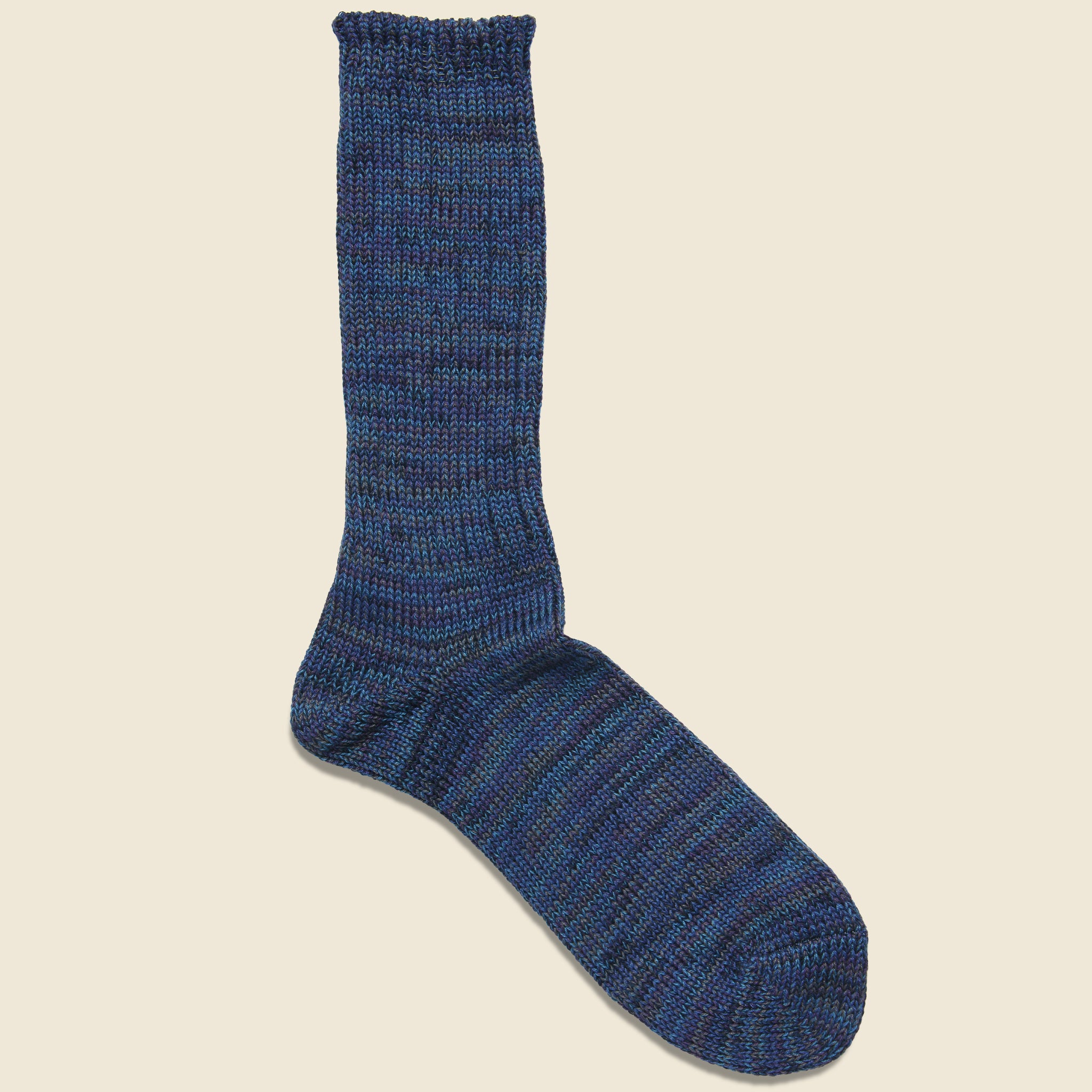 Multi Marl Sock - Blue/Navy - Anonymous Ism - STAG Provisions - Accessories - Socks