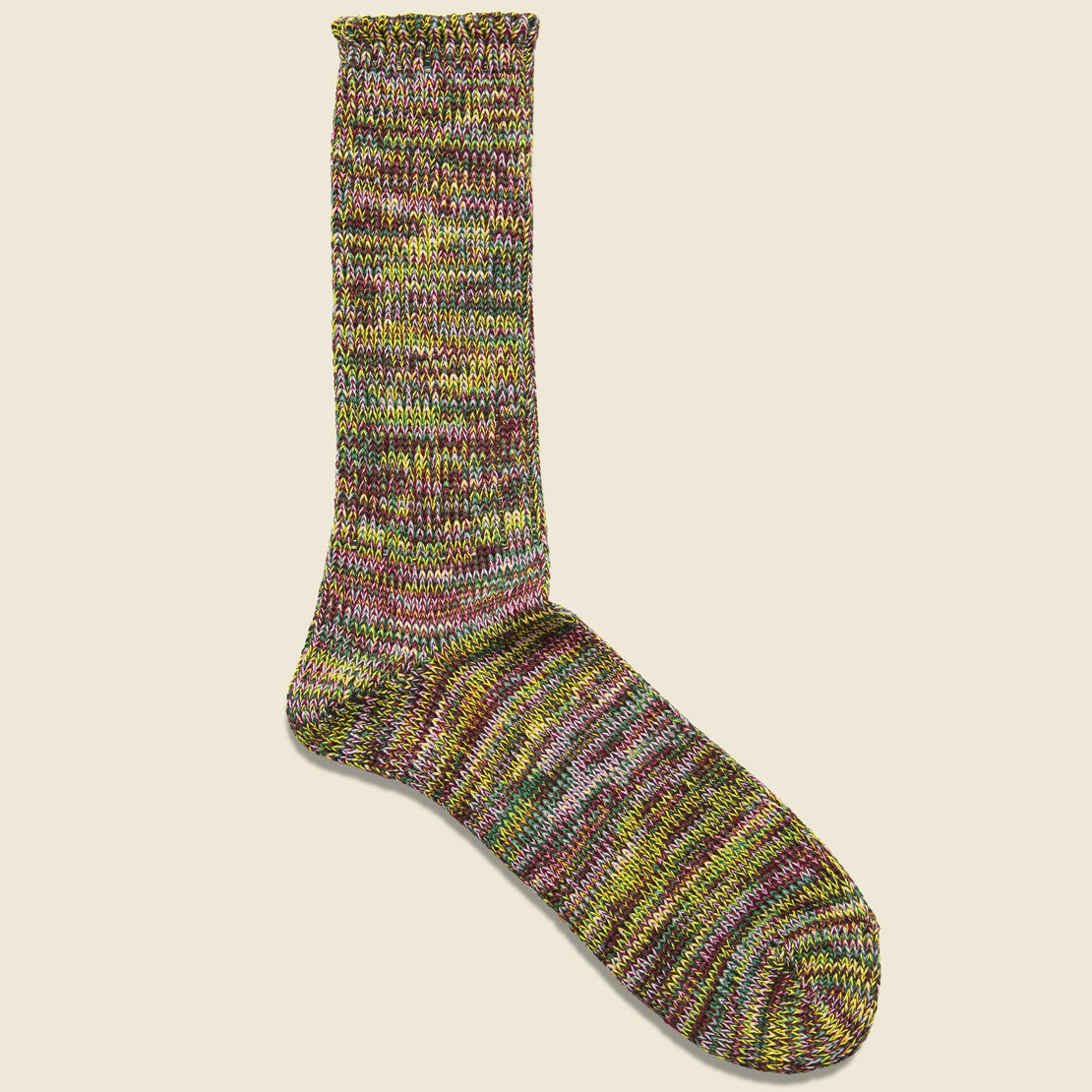 Anonymous Ism Multi Marl Sock - Brown/Moss