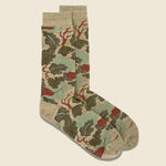 Camo Crew Sock - Beige - Anonymous Ism - STAG Provisions - Accessories - Socks