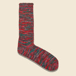 5 Color Mix Crew Sock - Pink - Anonymous Ism - STAG Provisions - Accessories - Socks