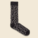 Brushed Animal Pattern Crew Sock - Charcoal Grey - Anonymous Ism - STAG Provisions - Accessories - Socks