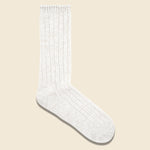 Slub Crew Sock - Off White - Anonymous Ism - STAG Provisions - Accessories - Socks