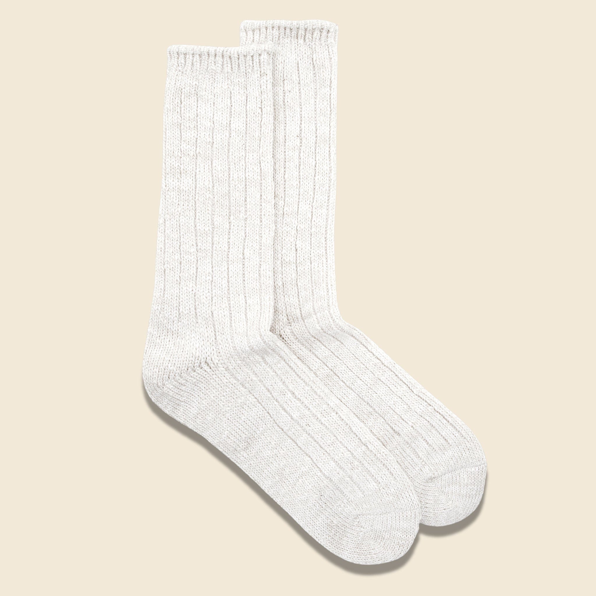Slub Crew Sock - Off White - Anonymous Ism - STAG Provisions - Accessories - Socks