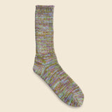 5 Color Mix Crew Sock - Khaki - Anonymous Ism - STAG Provisions - Accessories - Socks