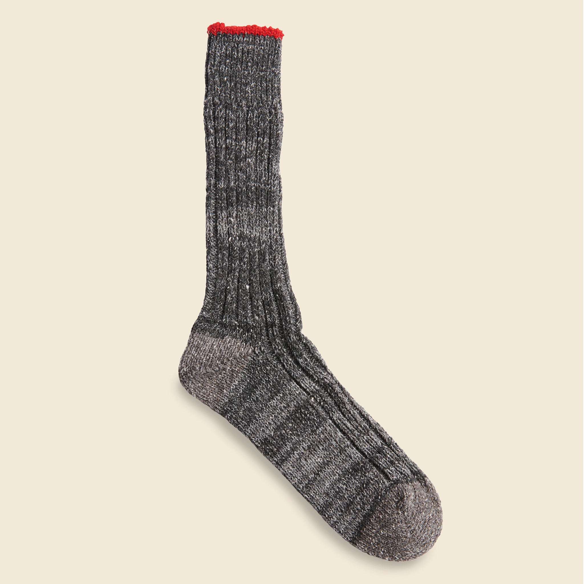 
                          Boucle Nep Trim Crew Sock - Medium Grey - Anonymous Ism - STAG Provisions - Accessories - Socks
                        