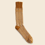 WG Pattern Crew Sock - Mustard - Anonymous Ism - STAG Provisions - Accessories - Socks