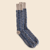 WG Pattern Crew Sock - Beige - Anonymous Ism - STAG Provisions - Accessories - Socks