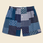 Vintage Patchwork Boxer - Blue - Anonymous Ism - STAG Provisions - Accessories - Underwear