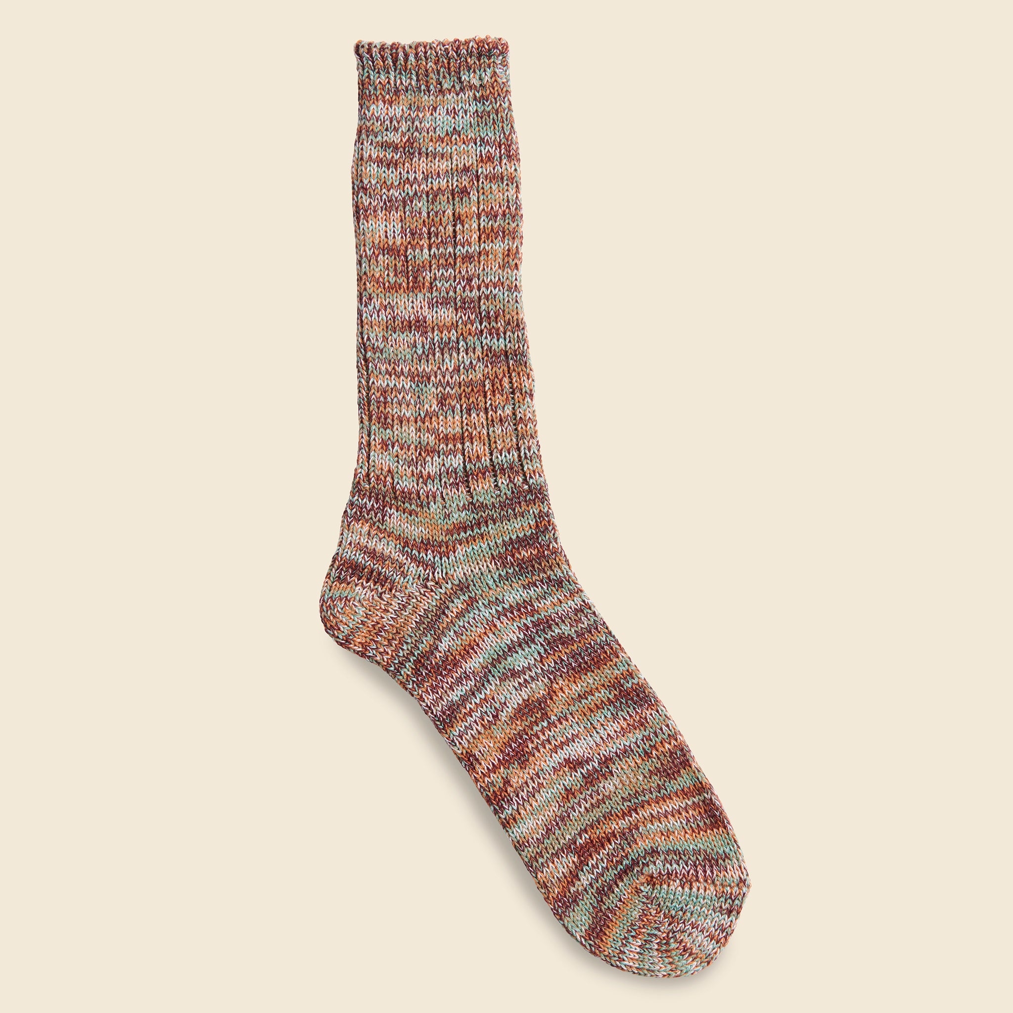 5 Color Mix Crew Sock - Wine - Anonymous Ism - STAG Provisions - Accessories - Socks