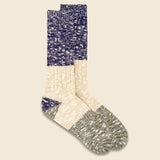 Trico Slub Crew - Navy - Anonymous Ism - STAG Provisions - Accessories - Socks