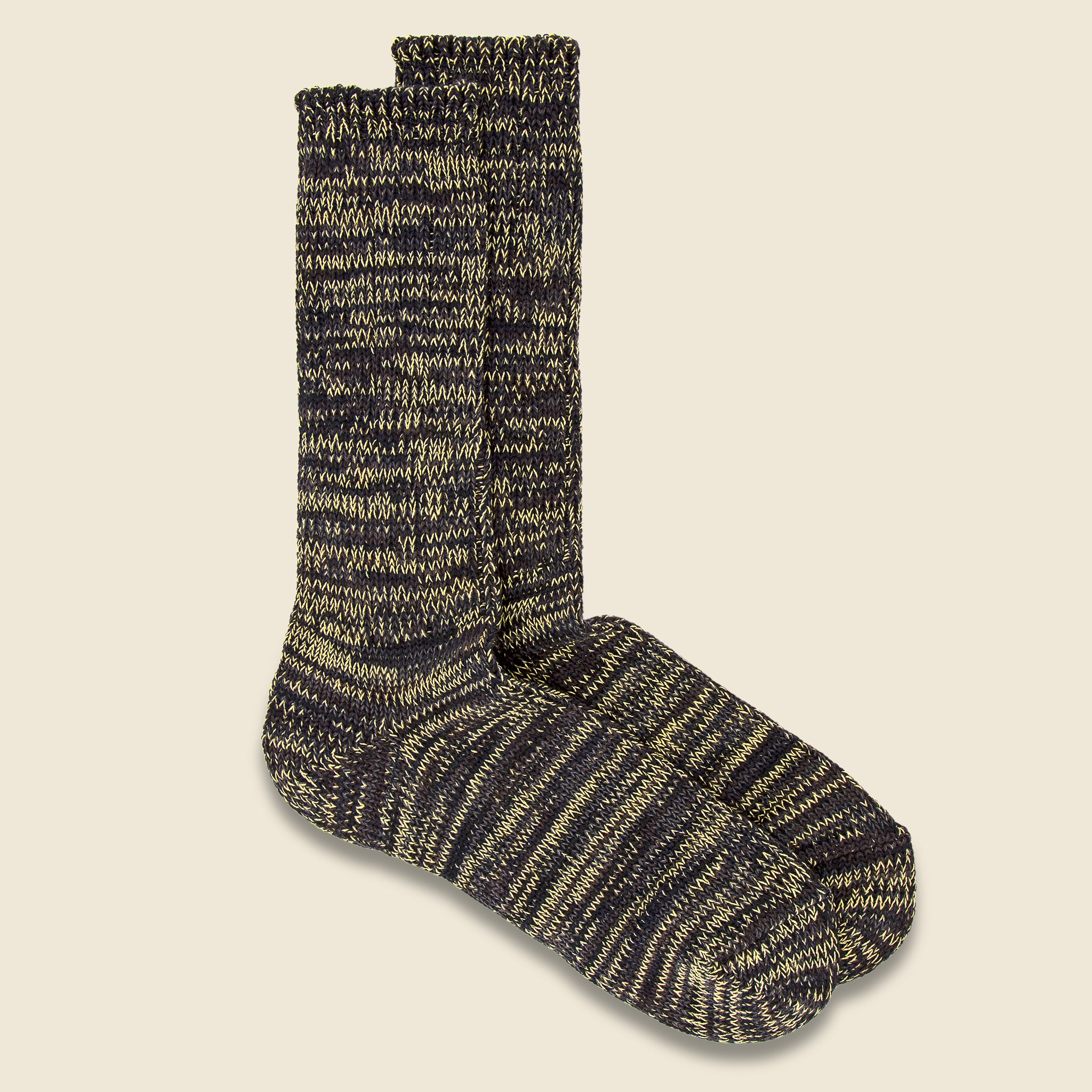 5 Color Mix Crew Sock - Black - Anonymous Ism - STAG Provisions - Accessories - Socks