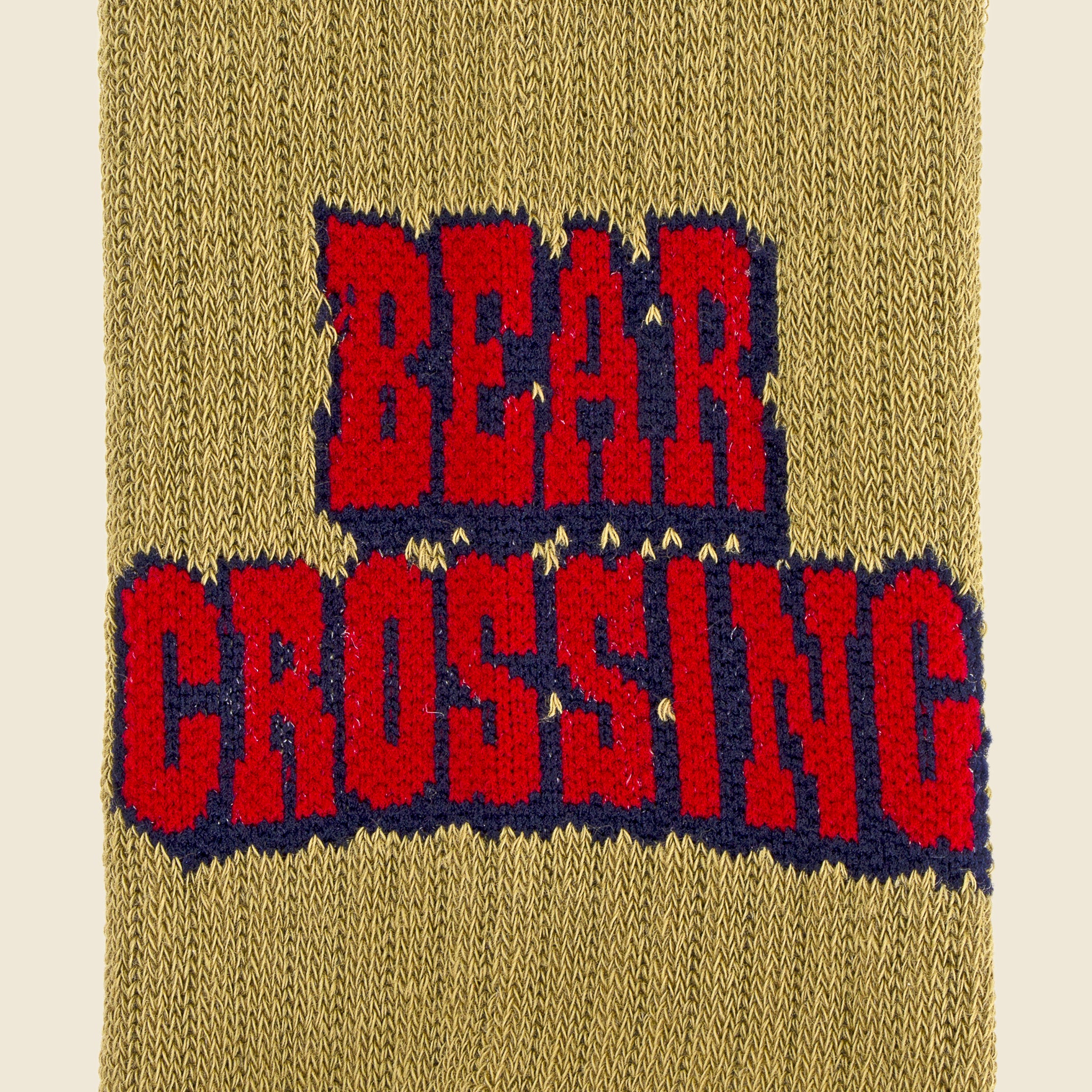 Bear Crossing Low Crew Sock - Khaki - Anonymous Ism - STAG Provisions - Accessories - Socks