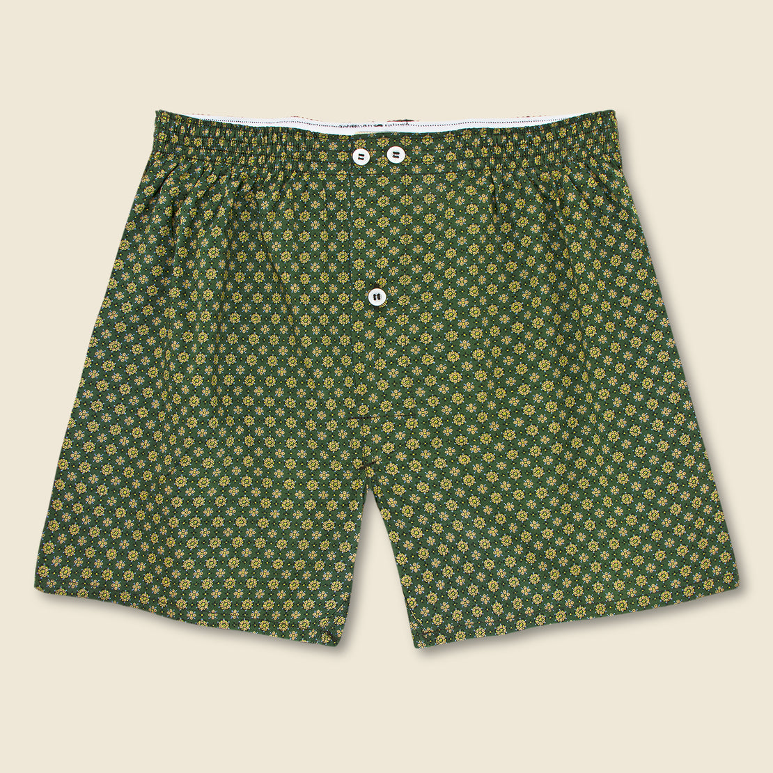 Anonymous Ism Flower Pattern Boxers - Green