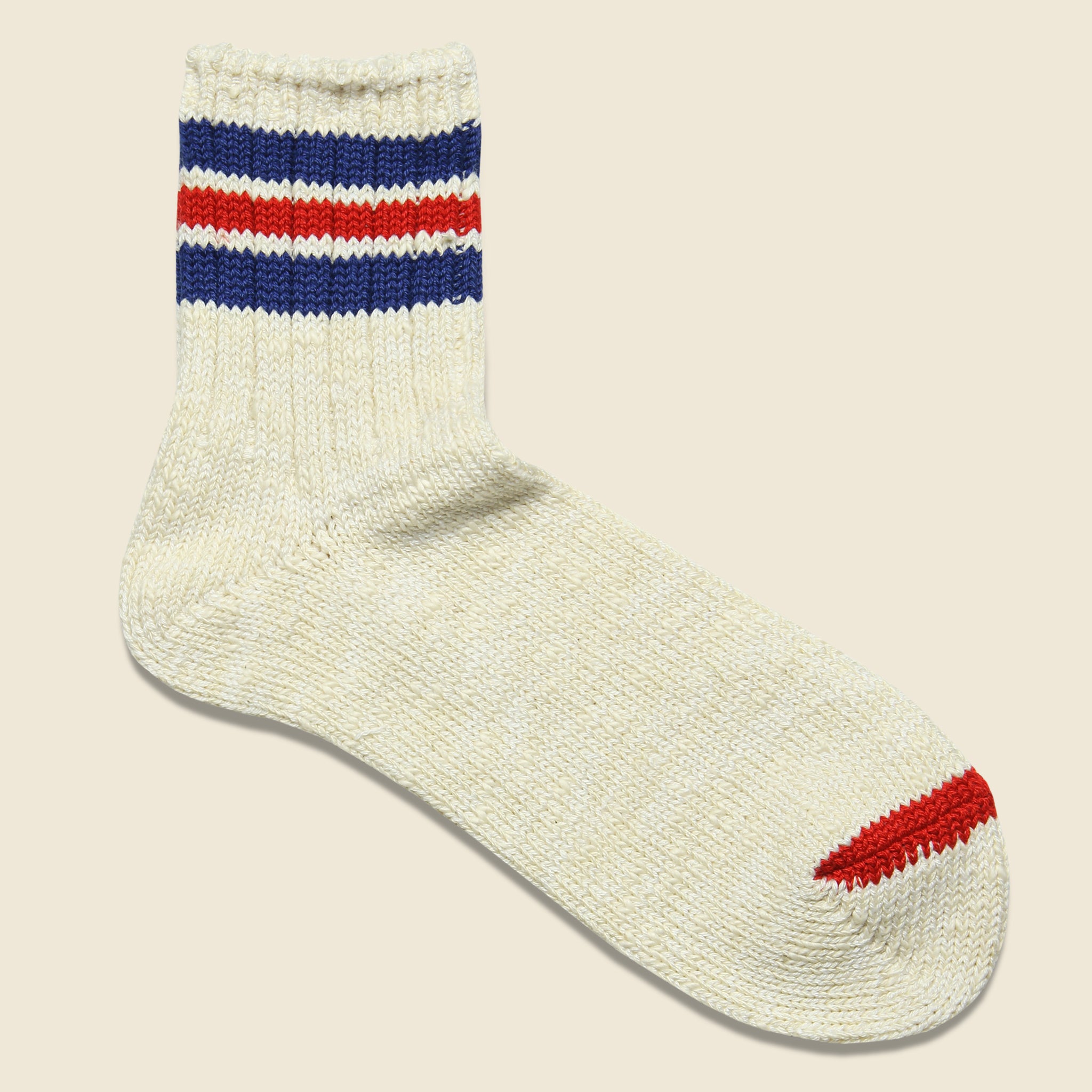3-Line Quarter Sock - Red/White/Blue - Anonymous Ism - STAG Provisions - Accessories - Socks