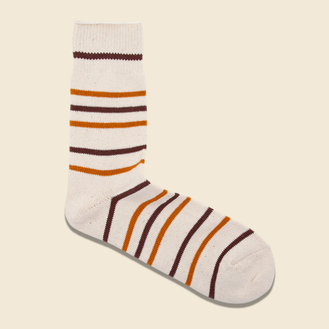 Anonymous Ism Multi Stripe 3/4 Sock - Brown/Gold