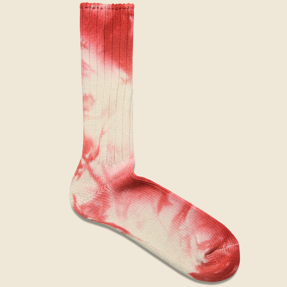 Anonymous Ism Uneven Tie Dye Crew Sock - Pink