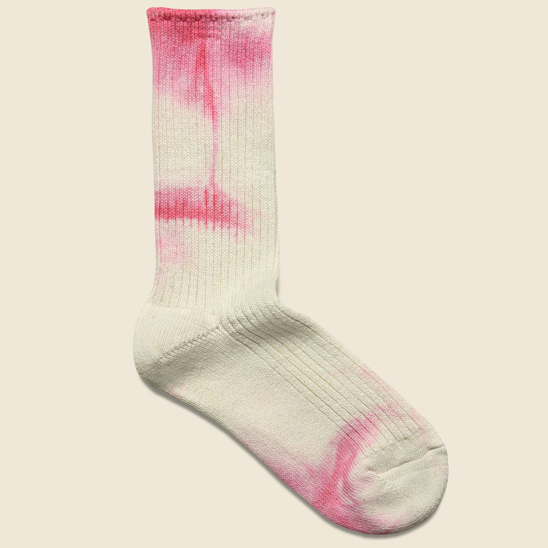 Anonymous Ism Tie Dye Cotton Crew Sock - Pink