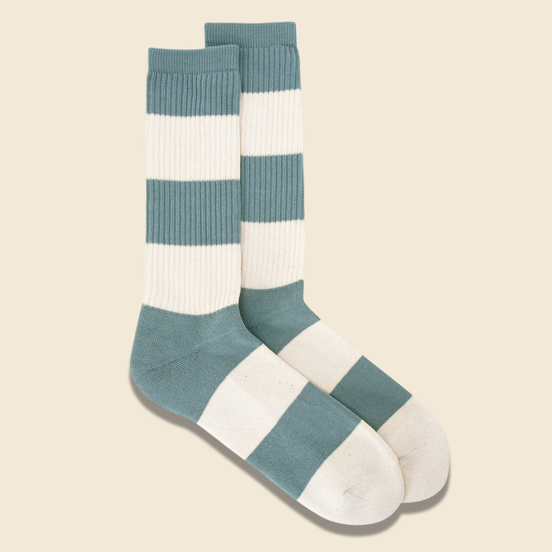 Anonymous Ism OC Thick Stripes Crew Sock - Mint