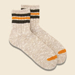 3-Line Slub Sock - Beige - Anonymous Ism - STAG Provisions - Accessories - Socks