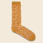 Giraffe Crew Sock - Mustard - Anonymous Ism - STAG Provisions - Accessories - Socks