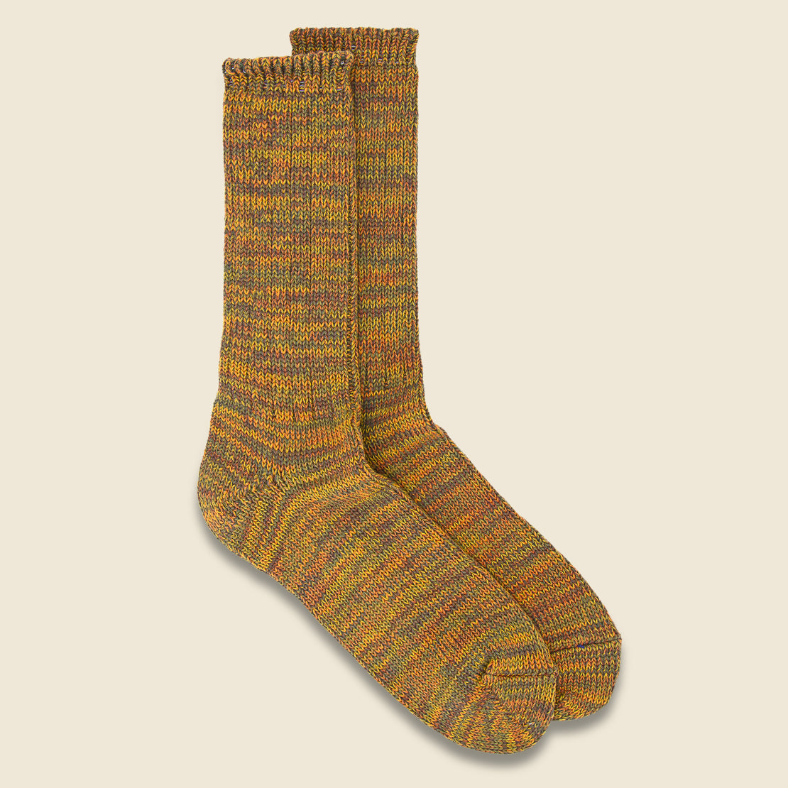 Anonymous Ism 5 Color Mix Crew Sock - Gold