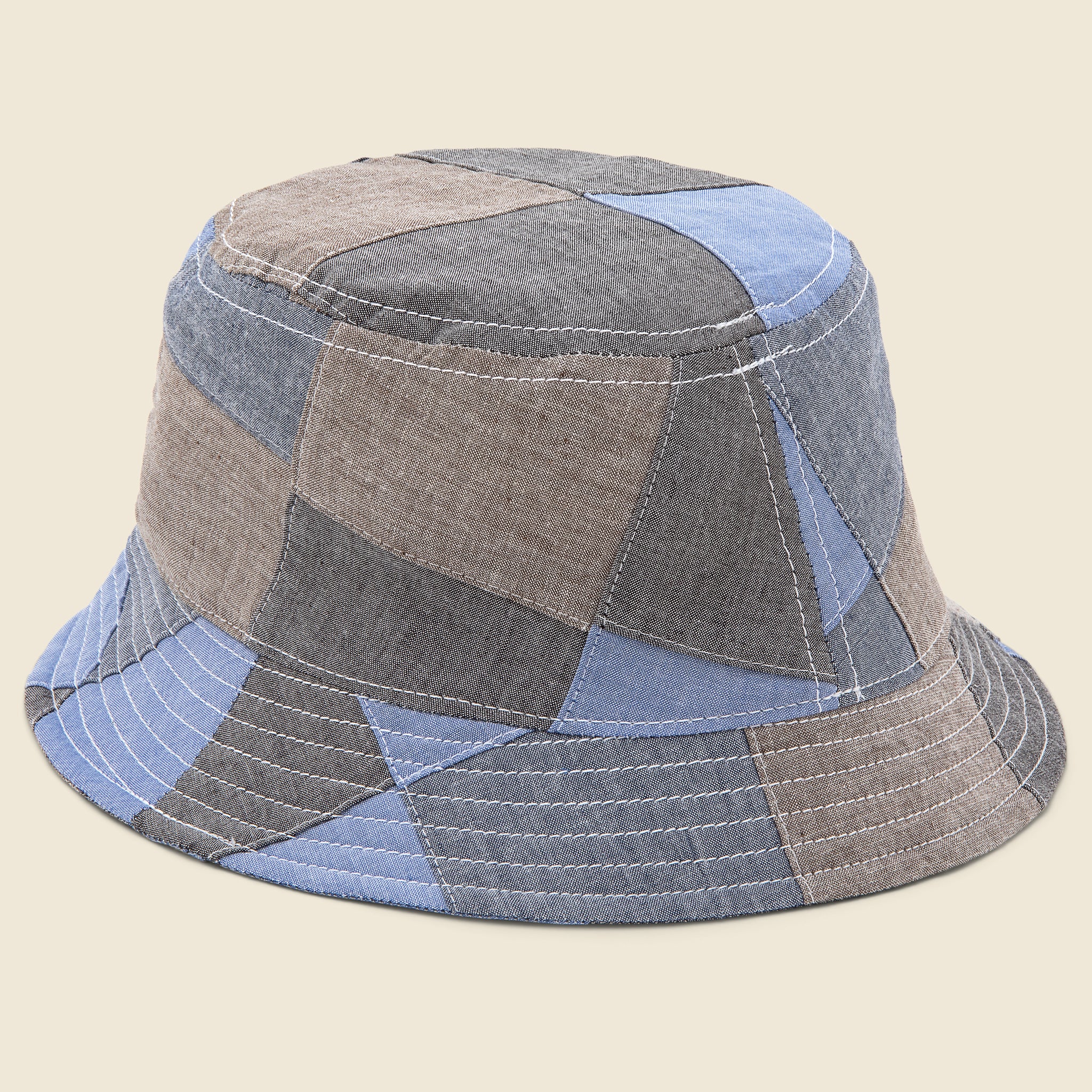 Indigo Patch Bucket Hat - Indigo Multi - Anonymous Ism - STAG Provisions - Accessories - Hats