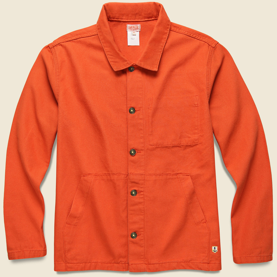 Armor Lux Cotton Chore Coat - Orange