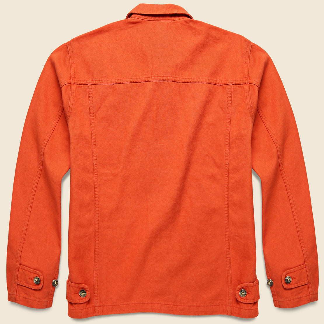 Cotton Chore Coat - Orange - Armor Lux - STAG Provisions - Outerwear - Shirt Jacket