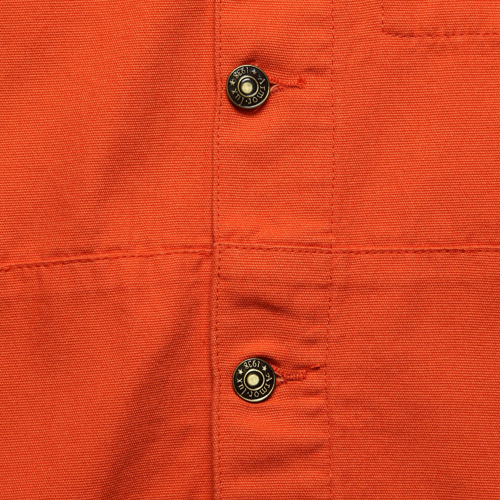 
                          Cotton Chore Coat - Orange - Armor Lux - STAG Provisions - Outerwear - Shirt Jacket
                        