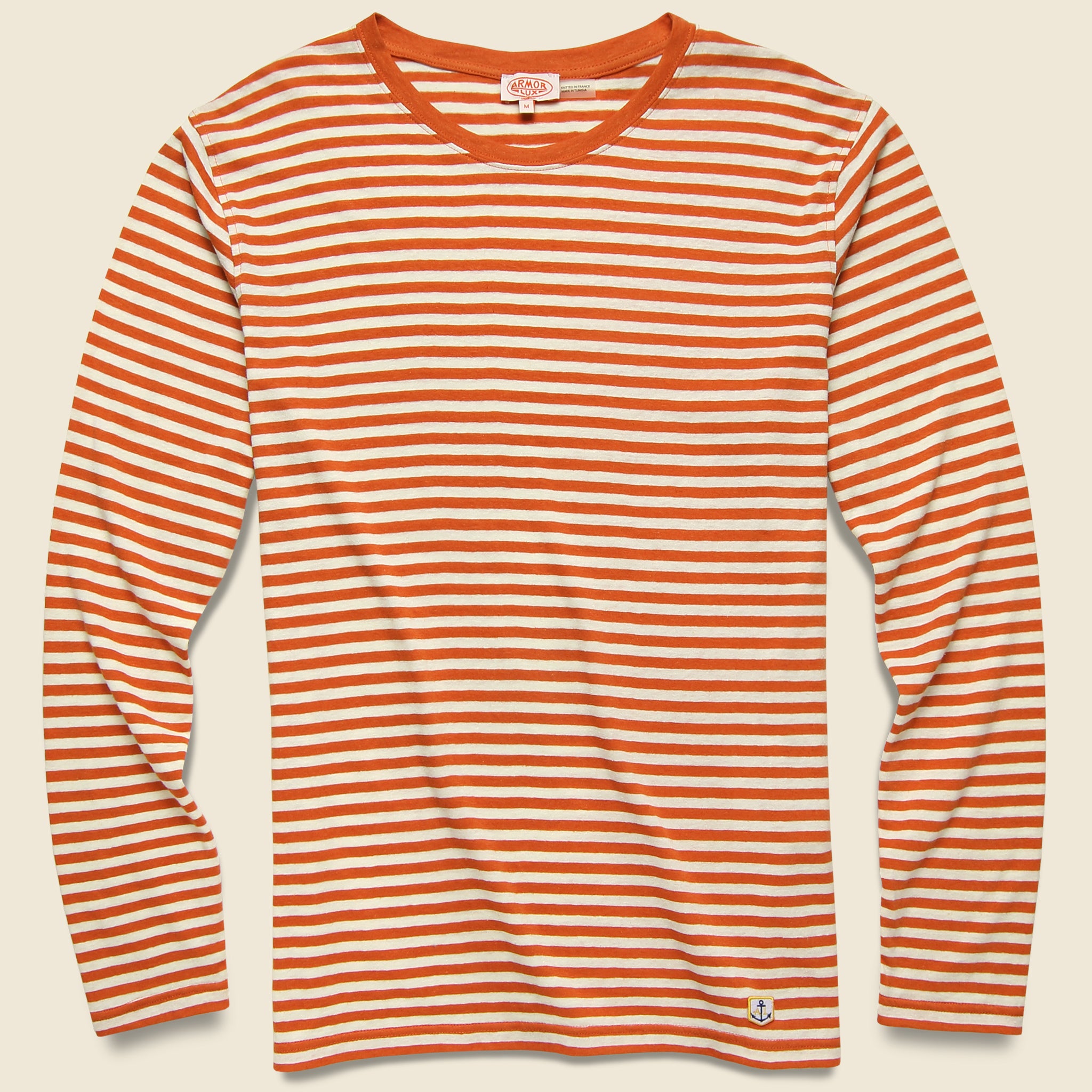 Breton Stripe Tee - Orange - Armor Lux - STAG Provisions - Tops - L/S Tee
