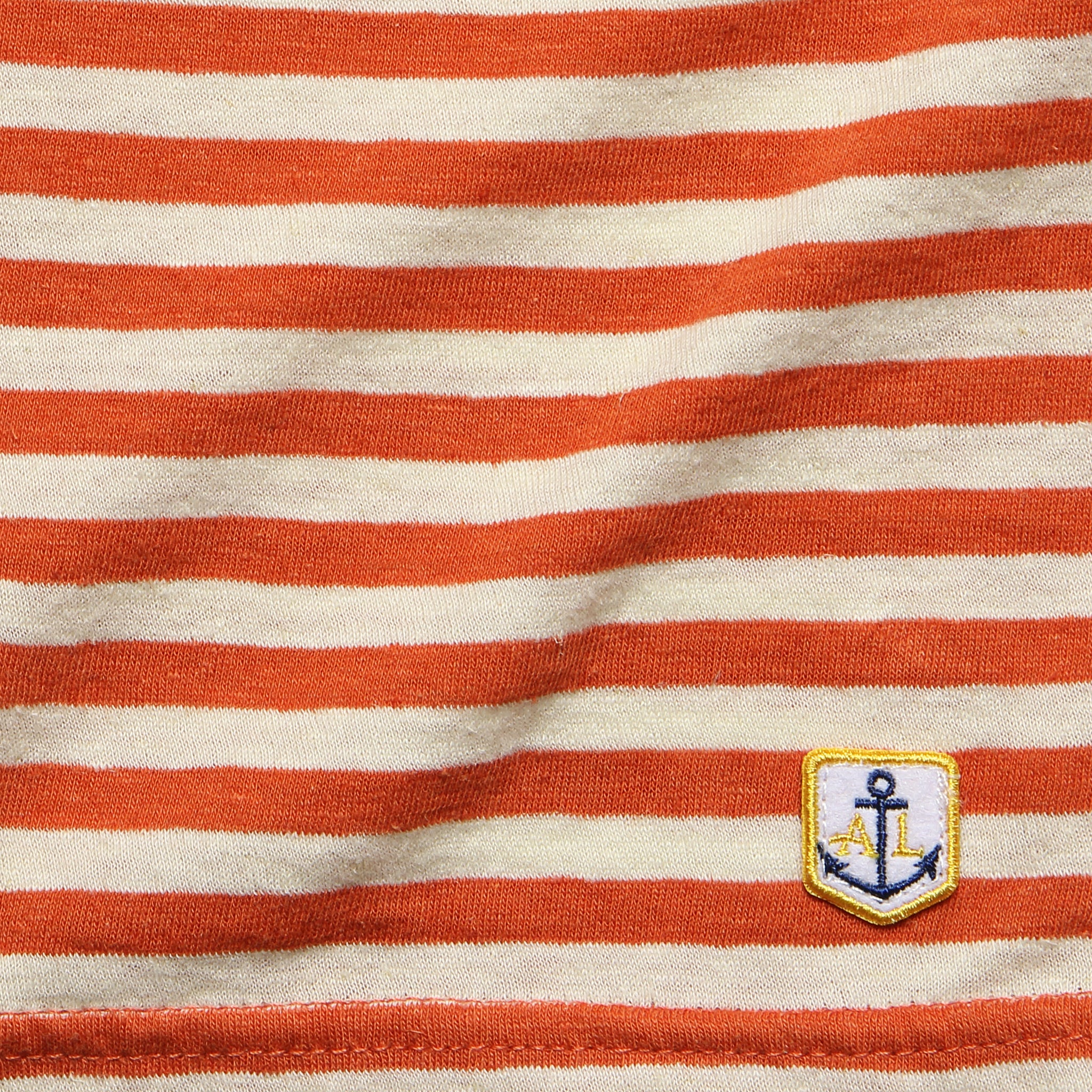 Breton Stripe Tee - Orange - Armor Lux - STAG Provisions - Tops - L/S Tee
