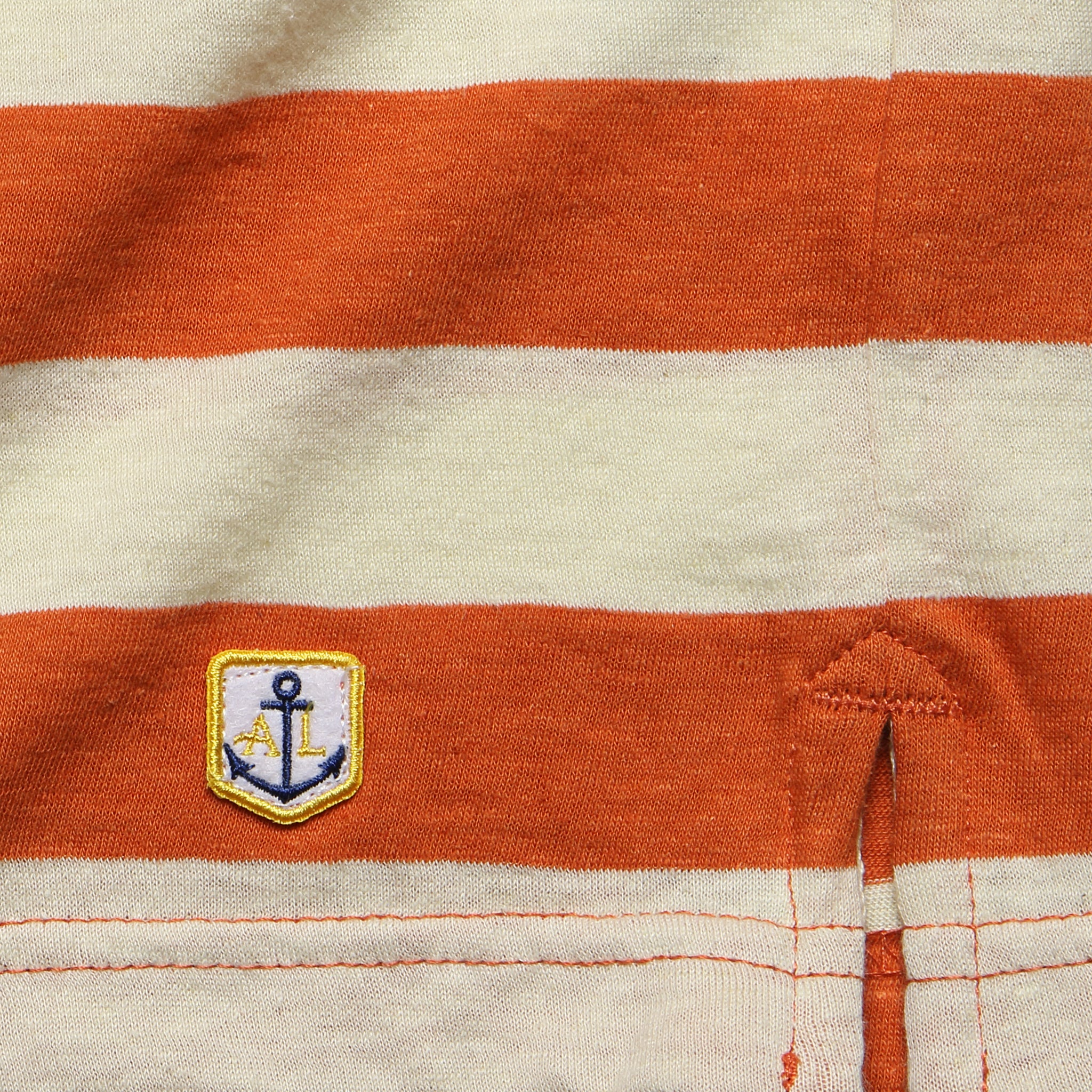 
                          Breton Stripe Tee - Orange - Armor Lux - STAG Provisions - Tops - S/S Tee
                        