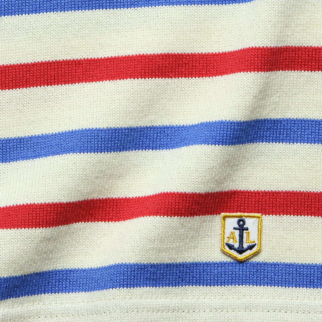 3/4 Sleeve Marine Stripe Top - Natural/Red/Blue - Armor Lux - STAG Provisions - W - Tops - L/S Knit
