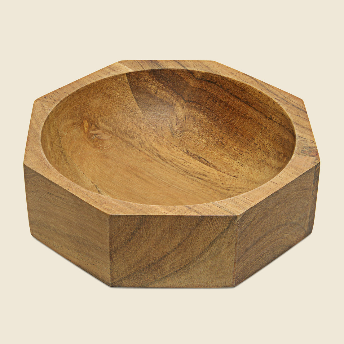 Home Acacia Wood Prism Bowl