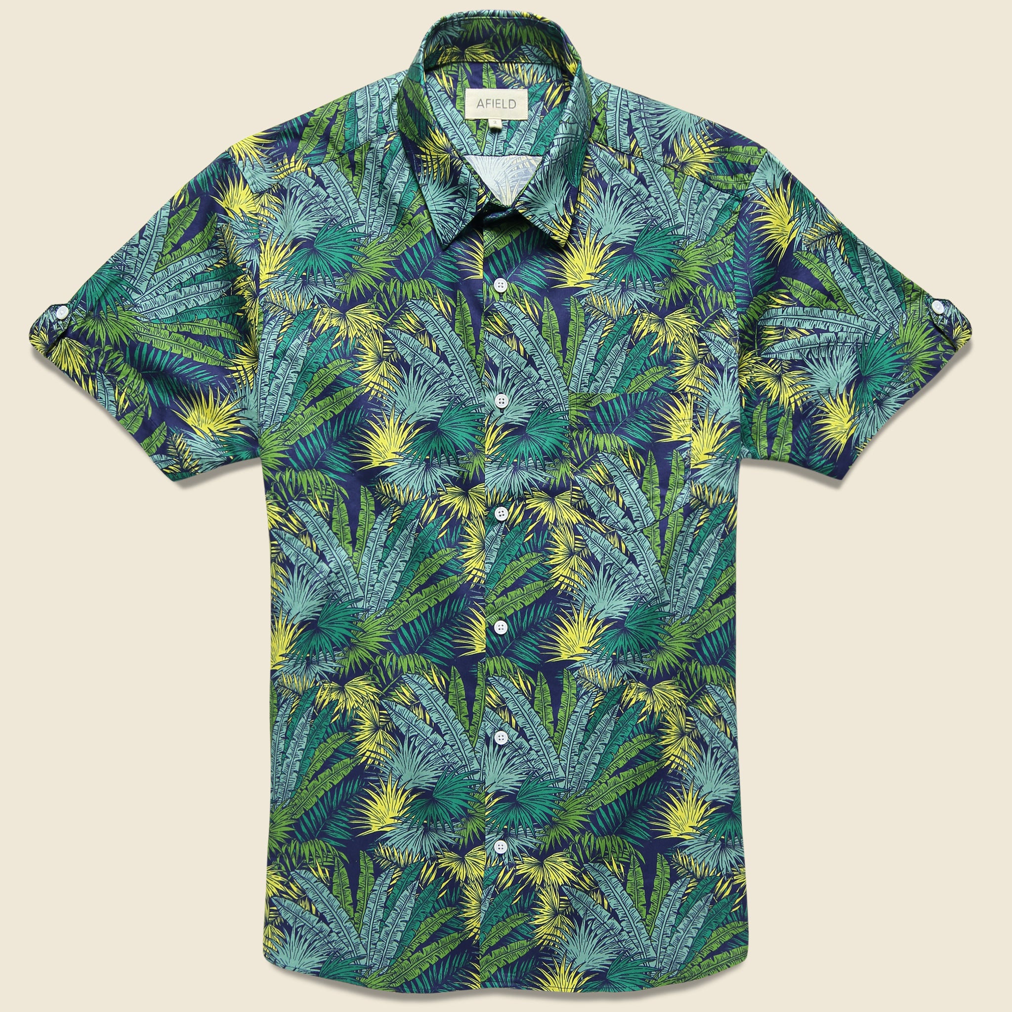 Beach Shirt - Palms - Afield - STAG Provisions - Tops - S/S Woven - Floral