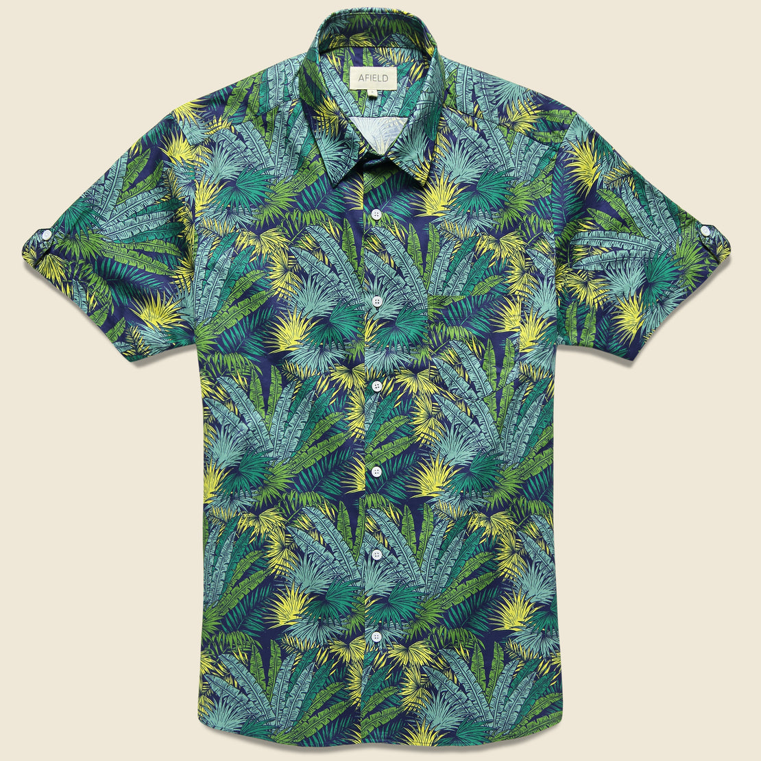Afield Beach Shirt - Palms