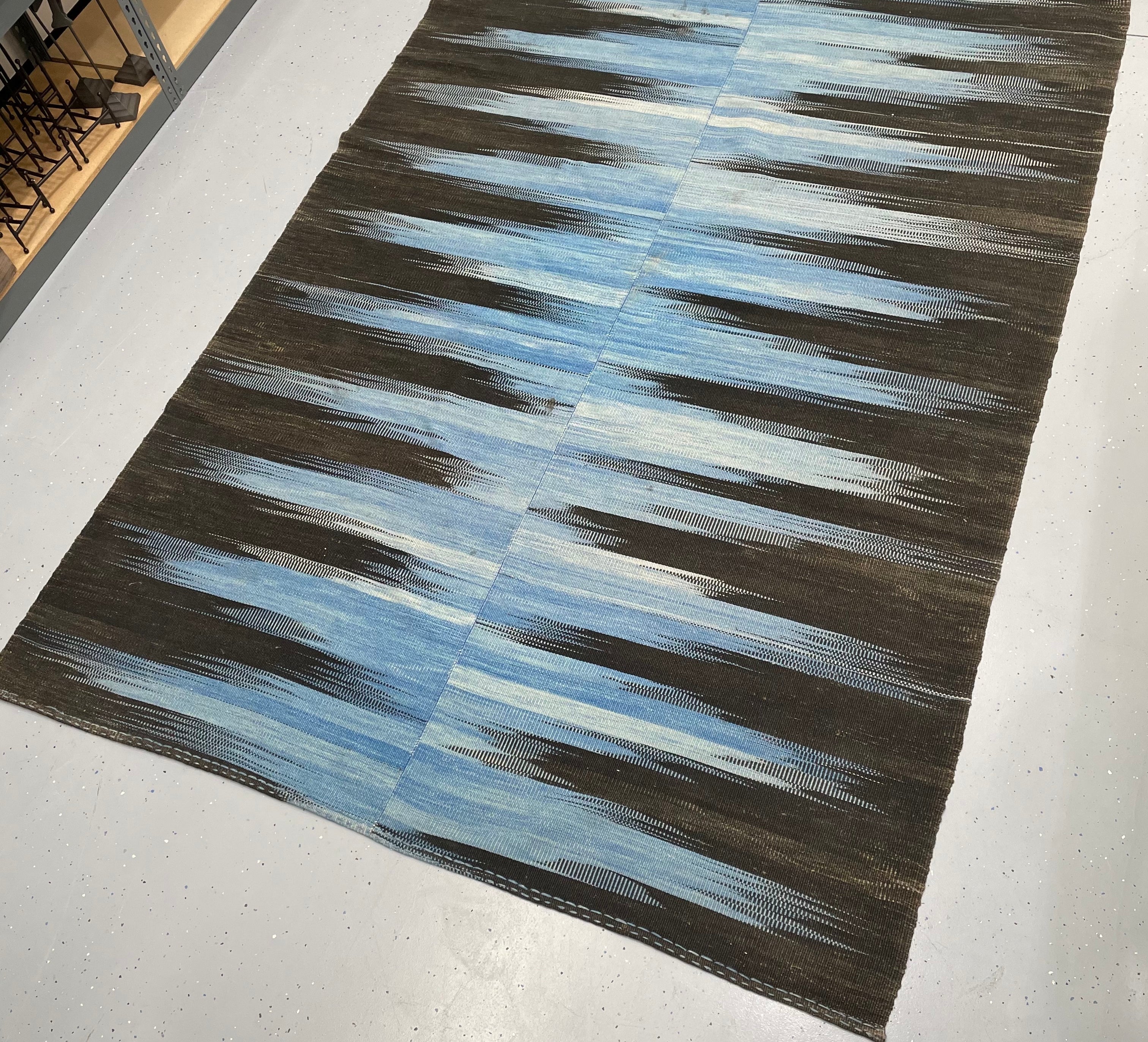 B50 - Blue/Black Rug - Warehouse Sale - STAG Provisions - Warehouse Sale