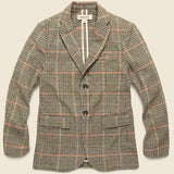Wool Check Blazer - Khaki - Barque - STAG Provisions - Suiting - Sport Coat