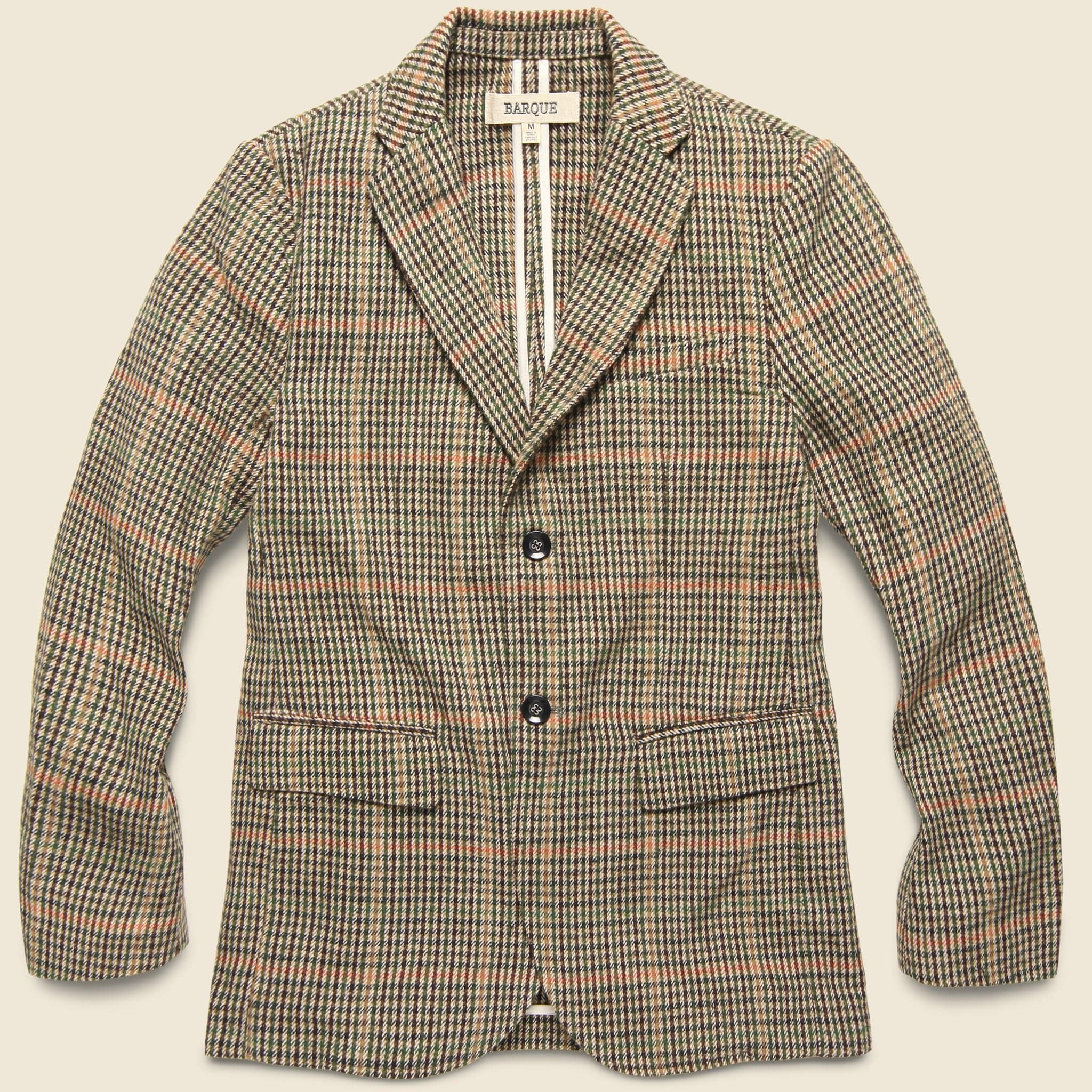 Wool Check Blazer - Khaki - Barque - STAG Provisions - Suiting - Sport Coat