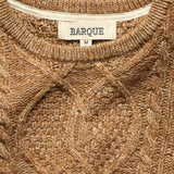 Marled Yarn Cable Sweater - Toffee - Barque - STAG Provisions - Tops - Sweater