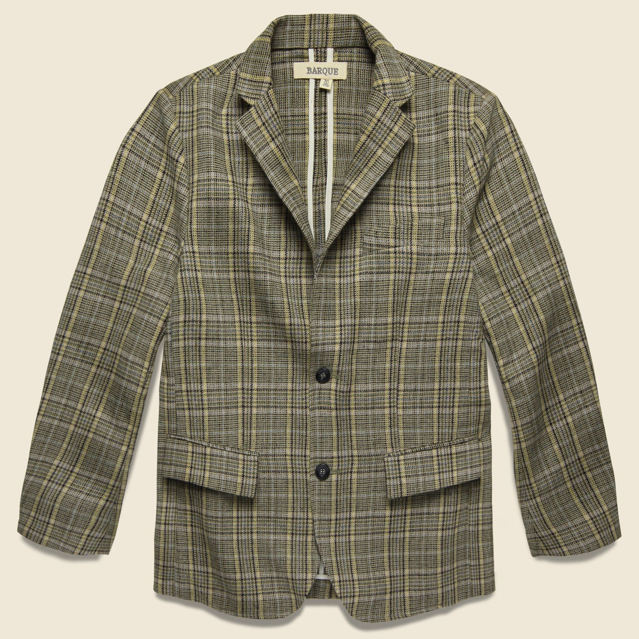 Wool Check Blazer - Mustard - Barque - STAG Provisions - Suiting - Sport Coat